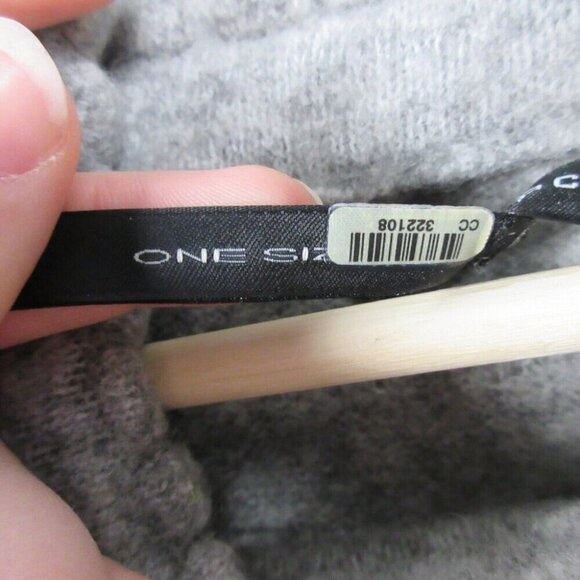 Sarah Pacini Women Gray Knit Turtle Neck Sweater Zipper Accent Wool Blend OS 350 - Picture 3 of 15